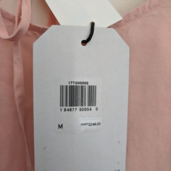 NWT Levi's Made & Crafted collection Villa Blouse. Orig. $248 Color coral - Picture 9 of 10